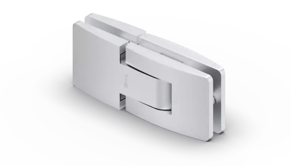 Pendeltürscharnier für Glastüren Weiss Aluminium matt