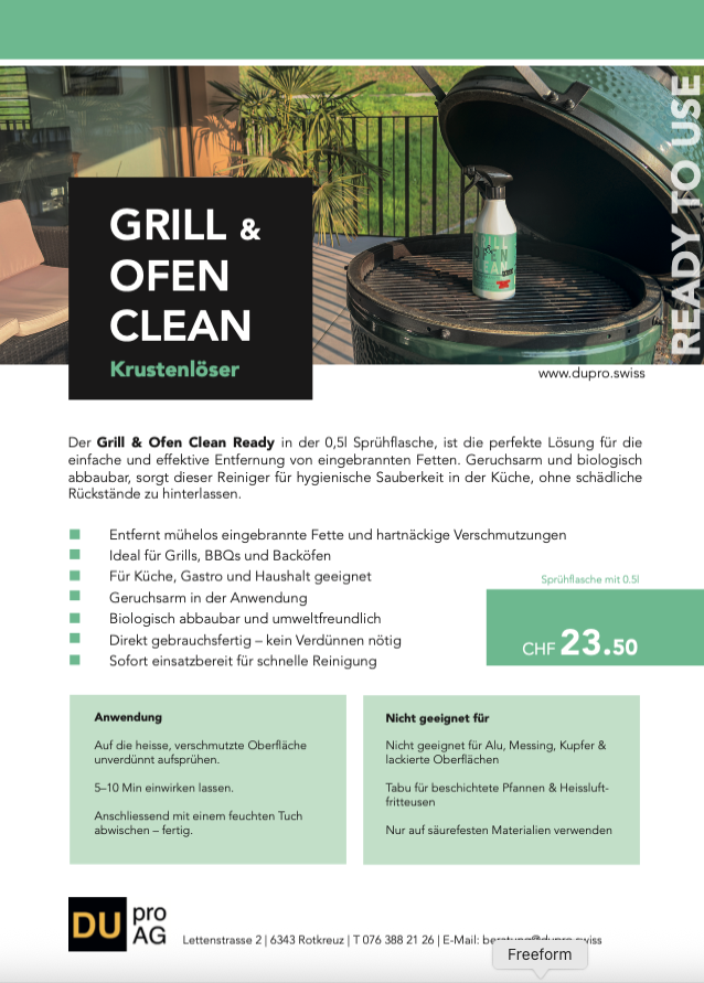 Bild von Flyer GrillClean